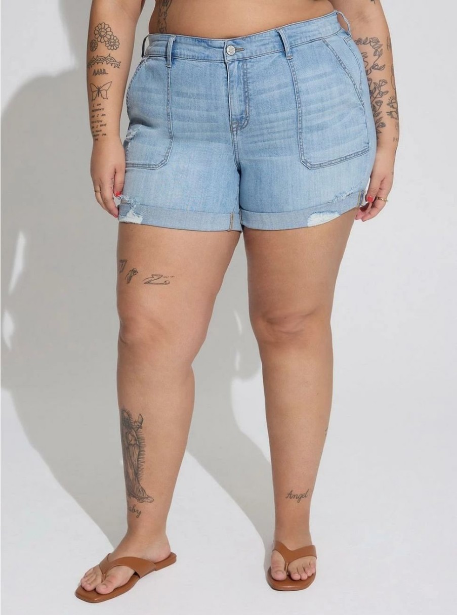 Bottoms * | Torrid 5 Inch Vintage Stretch Mid-Rise Short