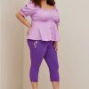 Bottoms * | Torrid Disney Tangled Rapunzel Crop Skinny Bengaline Mid Rise Pant