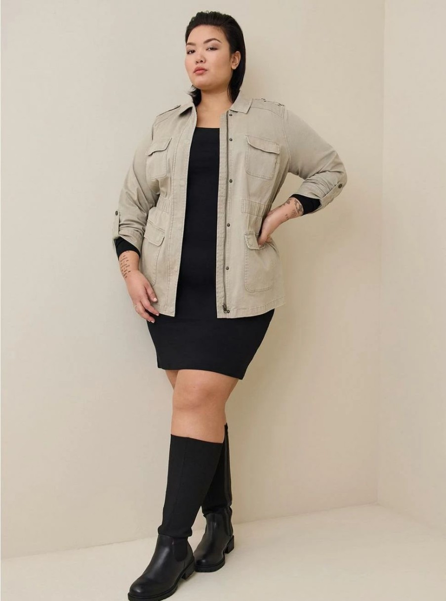 Jackets * | Torrid Twill Essential Anorak