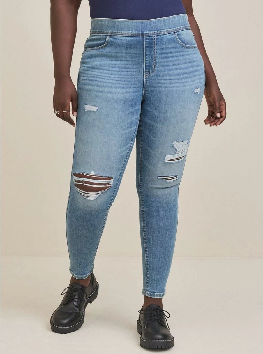 Jeans * | Torrid Lean Jean Skinny Super Soft High-Rise Jean