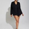 Jackets * | Torrid Studio Refined Crepe Peplum Blazer