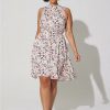 Dresses * | Torrid Mini Stretch Challis Hi-Low Dress