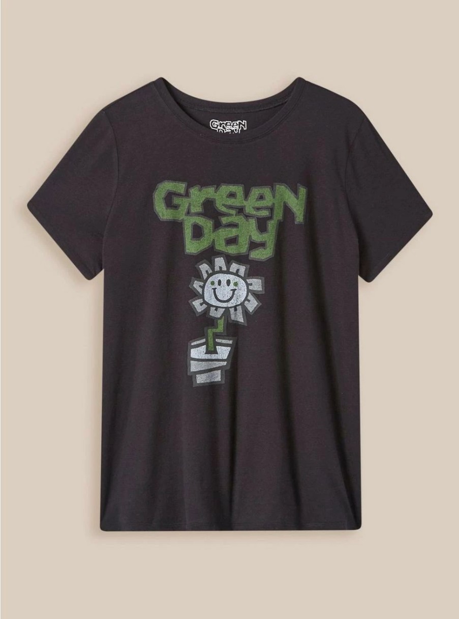 Tops * | Torrid Green Day Classic Fit Cotton Crew Tee