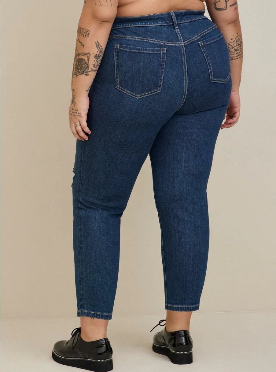 Jeans * | Torrid Perfect Boyfriend Ankle Vintage Stretch Mid-Rise Jean (Tall)