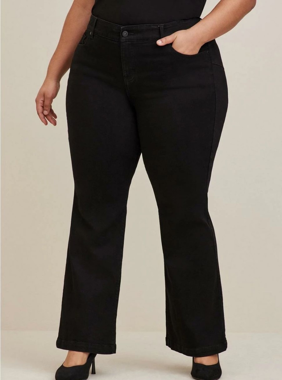 Jeans * | Torrid Bombshell Flare Premium Stretch High-Rise Jean