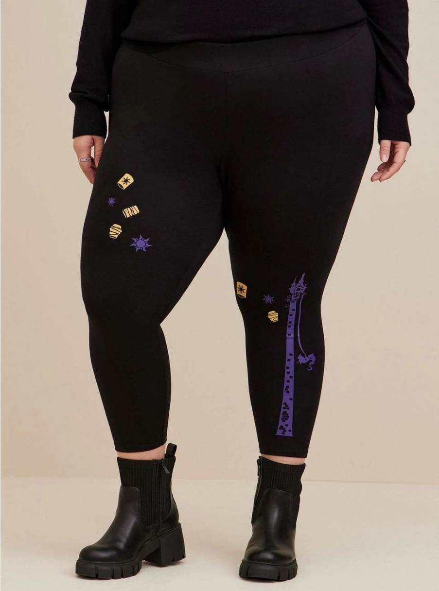 Bottoms * | Torrid Disney Tangled Crop Signature Waistband Premium Legging