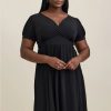 Dresses * | Torrid Mini Studio Knit Surplice Dress