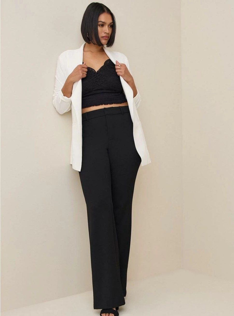 Jackets * | Torrid Studio Crepe Classic Shawl Collar Blazer