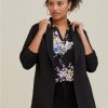 Jackets * | Torrid Studio Crepe Classic Shawl Collar Blazer