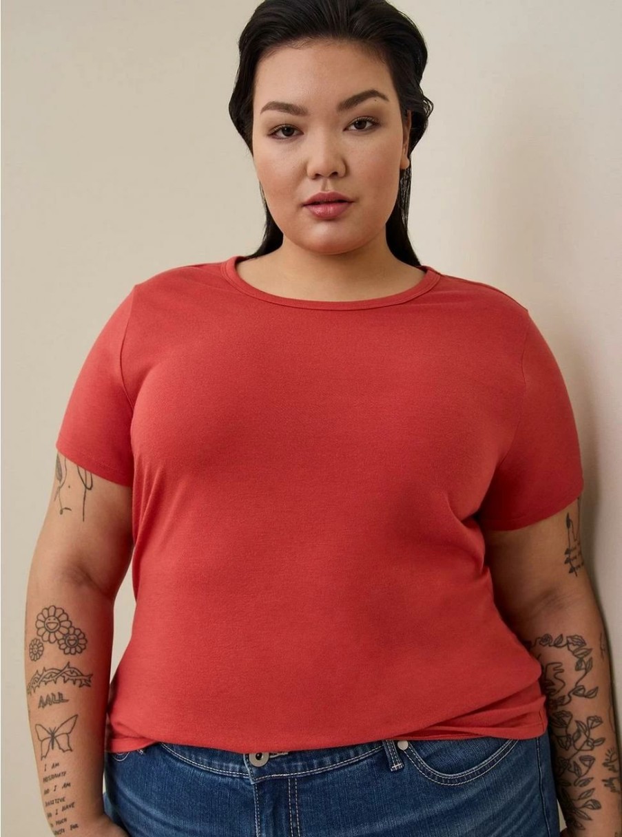 Tops * | Torrid Everyday Signature Jersey Crew Neck Tee