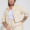 Jackets * | Torrid Denim Crop Patch Pocket Jacket